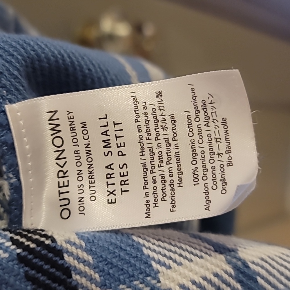Outerknown 100% Organic Cotton Long Flannel Shirt Dress - Picture 3 of 4